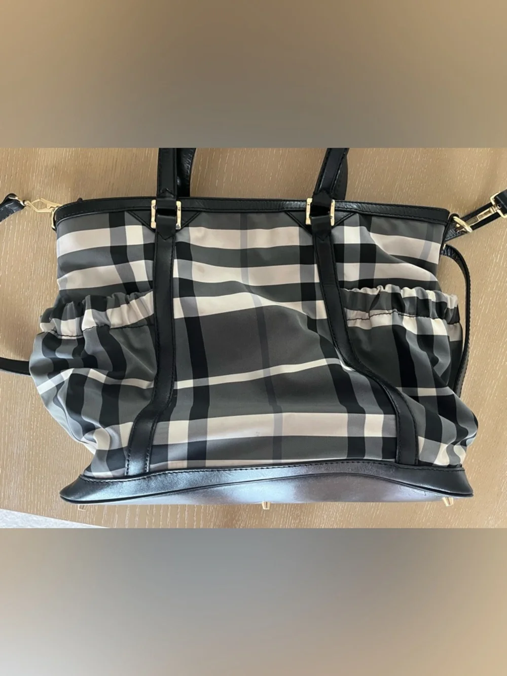 Burberry diaper bag
